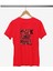 Rock And Roll Baskılı / Kadın Çok Renkli T-Shirt %100 Pamuk Regular Fıt Rahat Kalıp 2