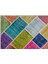 Iskece Bej Patchwork Etnik Modern Desenli Yün Hav Toz Vermez Leke Tutmayan Salon Yolluk Mutfak El Dokuma Halı 5