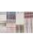 Bej Patchwork Etnik Modern Desenli Yün Hav Toz Vermez Leke Tutmayan Salon Yolluk Mutfak El Dokuma Halı 5