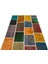 Teselya Bej Patchwork Yün Modern Desenli Yün Hav Toz Vermez Leke Tutmayan Salon Yolluk Mutfak El Dokuma Halı 3