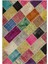 Iskece Bej Patchwork Etnik Modern Desenli Yün Hav Toz Vermez Leke Tutmayan Salon Yolluk Mutfak El Dokuma Halı 1