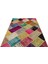 Iskece Bej Patchwork Etnik Modern Desenli Yün Hav Toz Vermez Leke Tutmayan Salon Yolluk Mutfak El Dokuma Halı 3