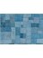 Teselya Mavi Patchwork Etnik Modern Desenli Yün Hav Toz Vermez Leke Tutmayan Salon Yolluk Mutfak El Dokuma Halı 5