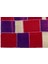 Teselya Pembe Patchwork Etnik Modern Desenli Yün Hav Toz Vermez Leke Tutmayan Salon Yolluk Mutfak El Dokuma Halı 4