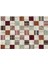 Bej Patchwork Etnik Modern Desenli Yün Hav Toz Vermez Leke Tutmayan Salon Yolluk Mutfak El Dokuma Halı 1