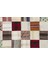 Bej Patchwork Etnik Modern Desenli Yün Hav Toz Vermez Leke Tutmayan Salon Yolluk Mutfak El Dokuma Halı 5