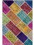 Iskece Bej Patchwork Etnik Modern Desenli Yün Hav Toz Vermez Leke Tutmayan Salon Yolluk Mutfak El Dokuma Halı 1