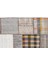 Kahverengi Patchwork Etnik Modern Desenli Yün Hav Toz Vermez Leke Tutmayan Salon Yolluk Mutfak El Dokuma Halı 3