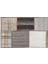 Kahverengi Patchwork Etnik Modern Desenli Yün Hav Toz Vermez Leke Tutmayan Salon Yolluk Mutfak El Dokuma Halı 4