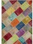 Iskece Bej Patchwork Etnik Modern Desenli Yün Hav Toz Vermez Leke Tutmayan Salon Yolluk Mutfak El Dokuma Halı 1
