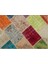 Iskece Bej Patchwork Etnik Modern Desenli Yün Hav Toz Vermez Leke Tutmayan Salon Yolluk Mutfak El Dokuma Halı 5