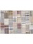 Bej Patchwork Etnik Modern Desenli Yün Hav Toz Vermez Leke Tutmayan Salon Yolluk Mutfak El Dokuma Halı 1