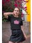 777 Hey Lucky Girl Baskılı/ Kadın Çok Renkli T-Shirt % 100 Pamuk 1