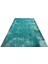Atina Turkuaz Eskitme Yün Modern Desenli Yün Hav Toz Vermez Leke Tutmayan Salon Yolluk Mutfak El Dokuma Halı 5