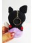 Peluş Kromii Anahtarlık -11 cm -Siyah-Lila - Oyuncak - Çanta Süsü - Doğum Günü Hediyesi-Yeniyıl Hed 4