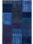 Teselya Turkuaz Patchwork Yün Modern Desenli Yün Hav Toz Vermez Leke Tutmayan Salon Yolluk Mutfak El Dokuma Halı 1