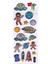 Sticker Kabartmalı Sticker Defter Planlayıcı Etiket (CB587) 16X7 Cm- Astronot Ufo 1