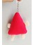 Peluş Pembe Üçgen Çilek Anahtarlık -10CM - Oyuncak - Çanta Süsü - Doğum Günü-Sevgililler Günü Hediye 3