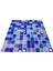 Havuz, Banyo, Sauna, Spa, Iç , Dış, Zemin, Duvar, Kaplama ve Dekorasyon Uygulamalarında Tüm Yüzeyler Için, 25X25MM. Lüster Blue, 31.5X31.5CM. Fileli Cam Mozaik. ( 10FILEKARO=1 M2 ) 2