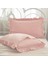 Yüzde Yüz Pamuklu Lilak Pembe Fırfırlı Iki Adet 50X70 Yastık Kılıfı Seti 2