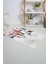 Banyo Halısı Dijital Baskılı Banyo Paspası 50X80 Polyester Kaymaz Tabanlı Duş Paspası Feathers 1