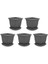 SO-VK04 Villa Kare Tabaklı Saksı Takımı 32 Lt Antrasit 5 Adet 1