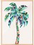 Ahşap Çerçeveli Tablo, Palmiye Ağacı Tropikal Stil, Yatak Odası Dekoru Poster No: 109476 1
