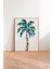 Ahşap Çerçeveli Tablo, Palmiye Ağacı Tropikal Stil, Yatak Odası Dekoru Poster No: 109476 3
