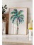 Ahşap Çerçeveli Tablo, Palmiye Ağacı Tropikal Stil, Yatak Odası Dekoru Poster No: 109476 4