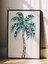 Siyah Çerçeveli Tablo, Palmiye Ağacı Tropikal Stil, Yatak Odası Dekoru Poster No: 109476 2