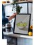 Siyah Çerçeveli Tablo, Kasede Limon Minimal Çizim, Mutfak Dekoru Poster No: 109559 3