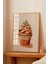 Ahşap Çerçeveli Tablo, Cupcake Illüstrasyonu – Renkli Tatlı, Mutfak Dekoru Poster No: 109426 2