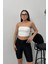Kadın Crop Top Straplez Basic Sırtı Kopçalı Büstiyer 1