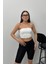 Kadın Crop Top Straplez Basic Sırtı Kopçalı Büstiyer 2
