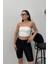 Kadın Crop Top Straplez Basic Sırtı Kopçalı Büstiyer 5