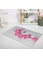 Banyo Halısı Dijital Baskılı Banyo Paspası 50X80 Polyester Kaymaz Tabanlı Duş Paspası Orchid 1