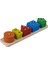 Eğitici Ahşap Geometrik Şekiller Bultak | 5’li Puzzle Zeka Geliştirme Oyunu 1