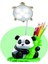 Panda Şarjlı Masa Lambası Kalemlik 2