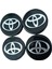 Toyota Jant Göbeği 58/55 55 mm Yuva 4lü Set (YUVA İÇ ÇAPI 5.5 SANTİMSE UYUMLUDUR) 1