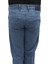 Fistan Store Erkek Mavi Yüksek Bel Rahat Kesim Boru Paça Büyük Beden Jean Pantolon 5