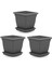 SO-VK06 Villa Kare Tabaklı Saksı Takımı 110 Lt Antrasit 3 Adet 1