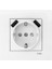 Karre Beyaz 2 Usb'li Topraklı Priz 2