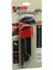 9pcs Siyah Uzun - Düz 180MM Alyan Allen Anahtar Takımı BRKT-800703 (4887) 1