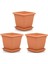 SO-VK06 Villa Kare Tabaklı Saksı Takımı 110 Lt Kiremit 3 Adet 1