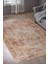 Cape Vidal Eskitme Turuncu Polyester Dikdörtgen Modern Desenli Pamuk Makinada Yıkanabilir Hav Toz Vermez Leke Tutmayan Kaymaz Taban Dijital Makine Baskı Salon Yolluk Mutfak Halı 1