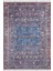 Milakowo Mavi Modern Etnik Desenli Pamuk Makinada Yıkanabilir Hav Toz Vermez Leke Tutmayan Kaymaz Taban Dijital Makine Baskı Salon Yolluk Mutfak Halı 1