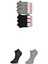 Siyah ve Gri Kadın Bilek Çorap 6 Çift 1