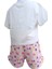 Kız Çocuk İkili Takım Baskılı T-Shirt+Desenli Şortlu 3