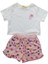 Kız Çocuk İkili Takım Baskılı T-Shirt+Desenli Şortlu 9
