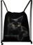 Sevimli Siyah Kedi Çizim Çantası Kadın Alışveriş Çantaları Tuval Seyahat Çantası Moda Depo Çantaları Genç Kızlar Sırt Çantası Renk: SKDBLACKCATS07 (Yurt Dışından) 1